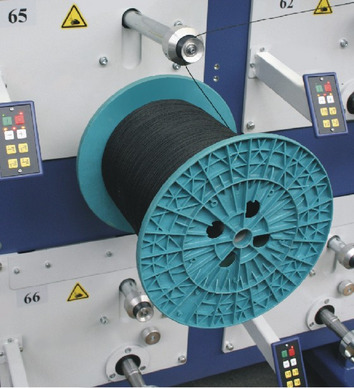 SAHM 700XE HPF - Parallel-Spulmaschine Spulkopf einer SAHM Parallel-Spulmaschine, Modell SAHM 700XE HPF