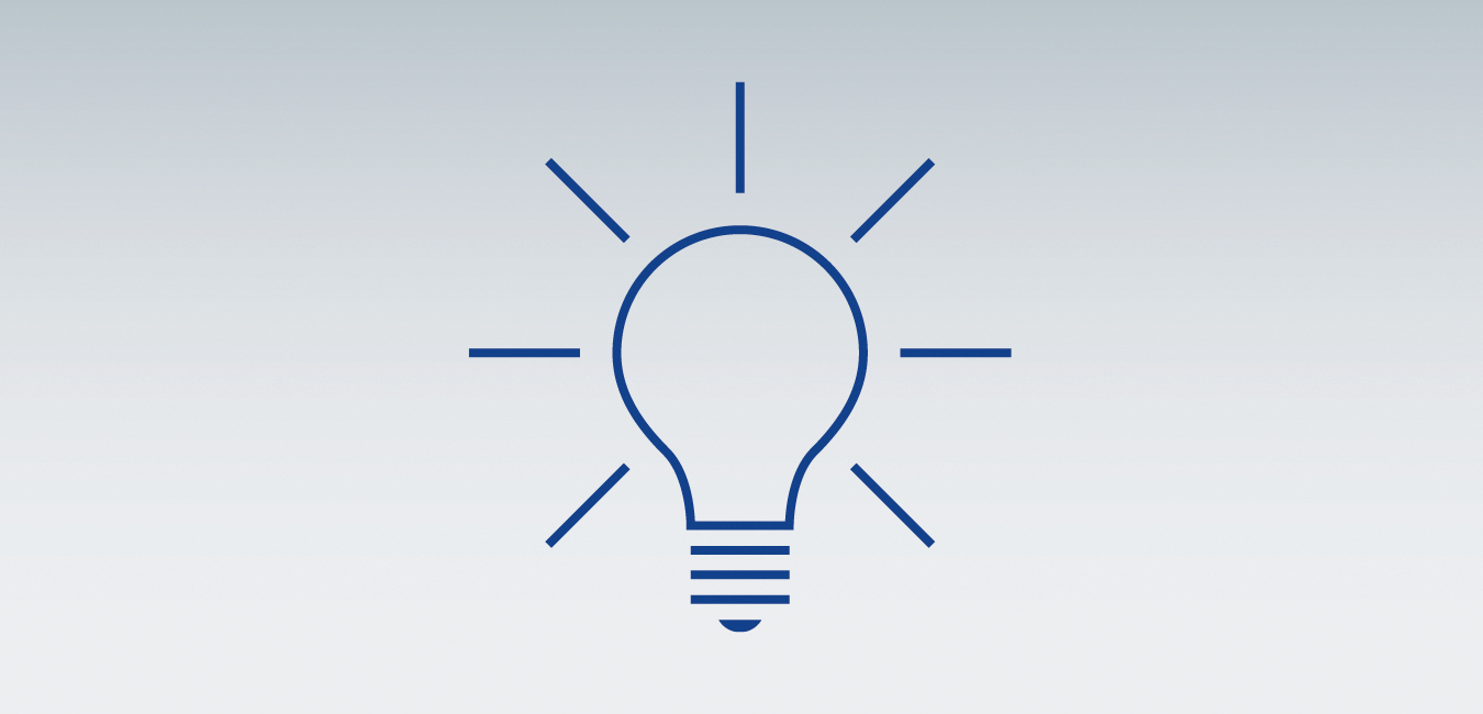 Icon, welches eine Glühbirne darstellt - als grafische Darstellung des Punktes "Expertenhilfe - Für kniffelige Aufgaben"