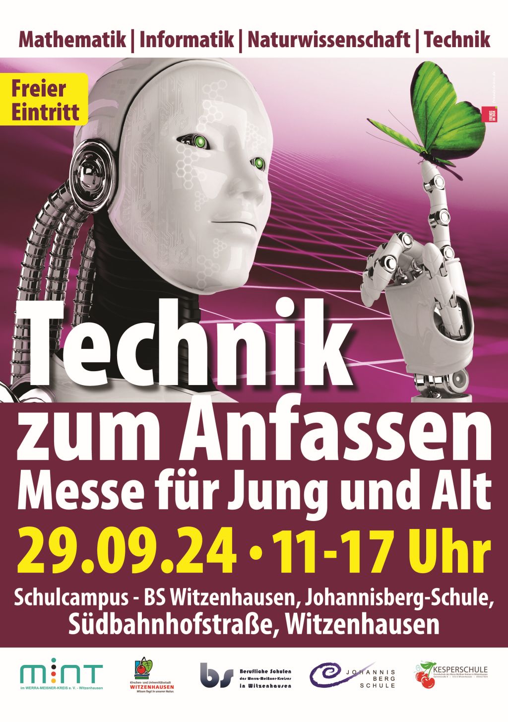 Plakat Messe "Technik zum Anfassen"